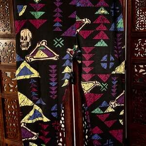 LuLaRoe One Size OS Geometric Southwest Print Leggings Multicolor